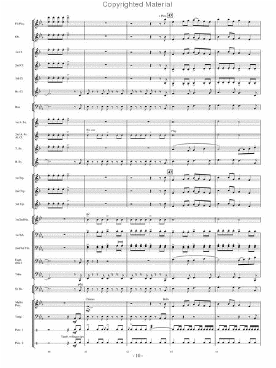 Make A Joyful Noise Concert Band scores gallery preview page 9