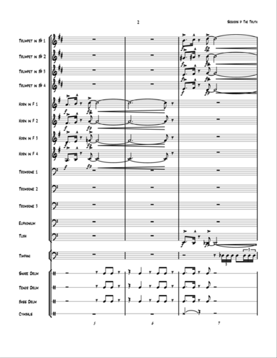 Seekers Of The Truth Seekers Of The Truth Percussion Ensemble scores gallery preview page 2
