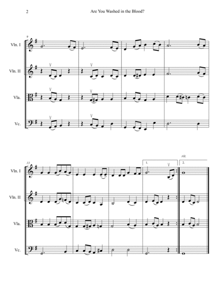 10 Easter Hymns for String Quartet: Volume 2 image number null