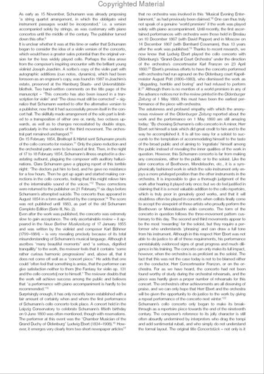 Violoncello Concerto in A minor Op. 129 Orchestra scores gallery preview page 5
