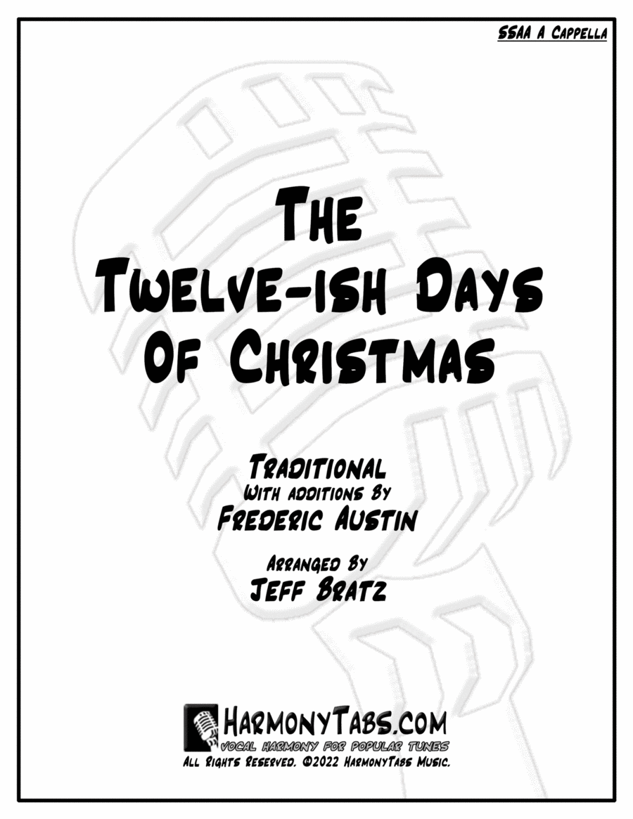 Twelve-ish Days of Christmas (SSAA A Cappella) SSAA scores gallery preview page 1