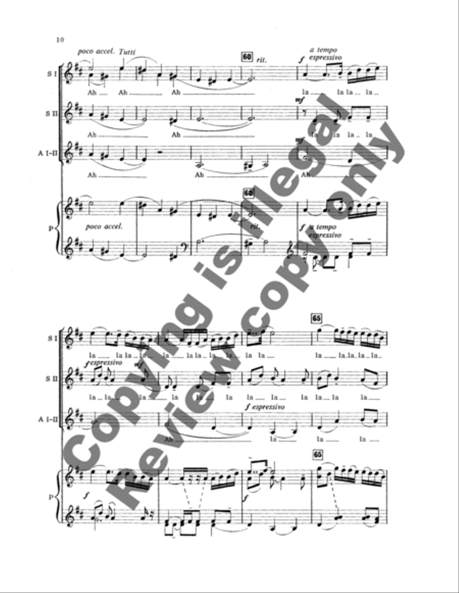 Vocalise SSAA scores gallery preview page 13
