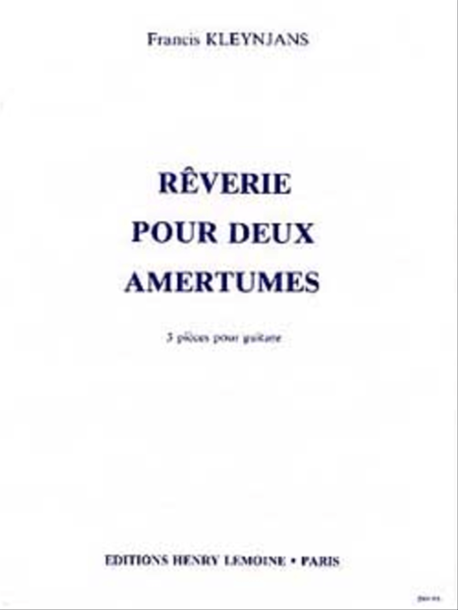 Reverie Pour 2 Amertumes Acoustic Guitar scores gallery preview page 1