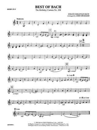 Best of Bach: 1st F Horn