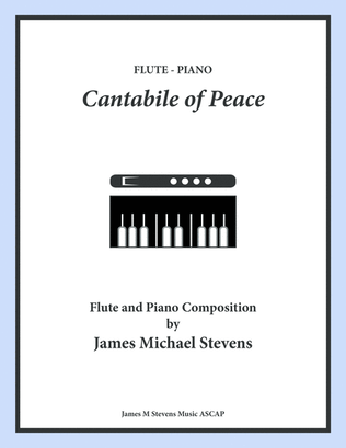 Book cover for Cantabile of Peace - Flute & Piano