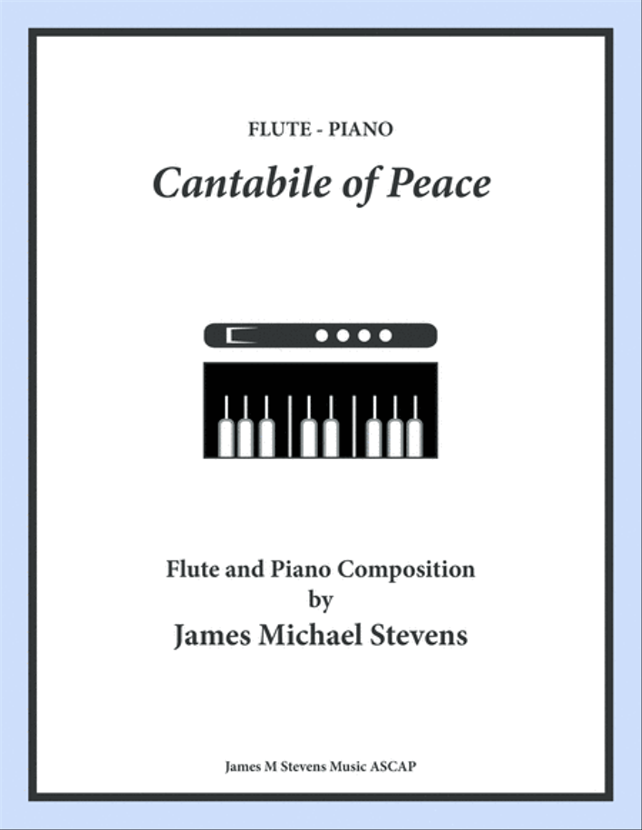 Book cover for Cantabile of Peace - Flute & Piano