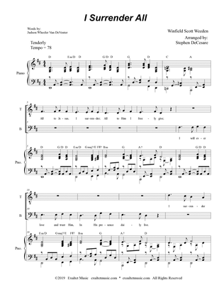 I Surrender All (2-part choir - (TB)