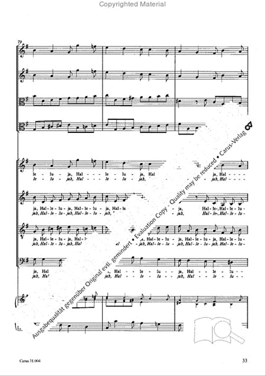 Christ lay in death's cold prison (Christ lag in Todesbanden) 4-Part scores gallery preview page 31