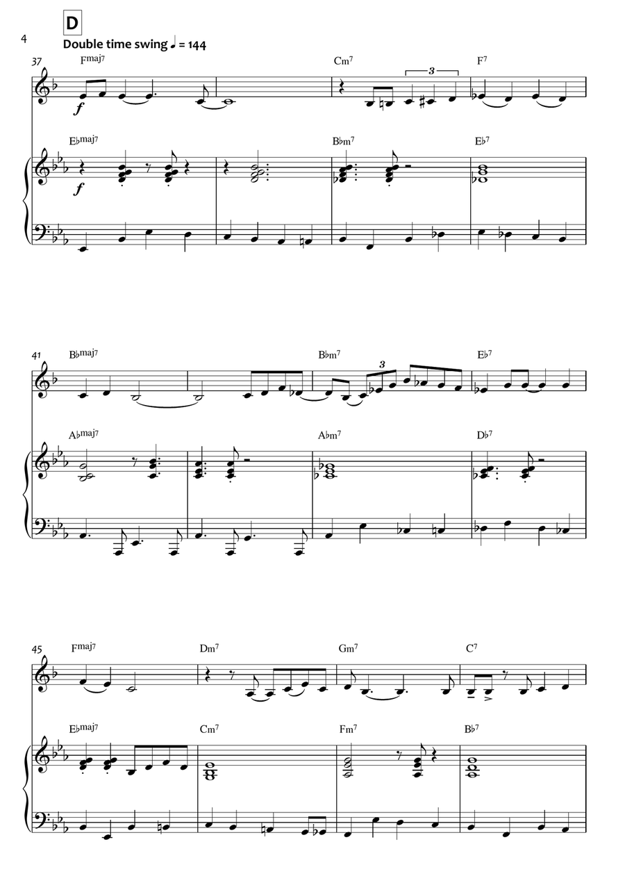 Misty Trumpet Solo scores gallery preview page 4