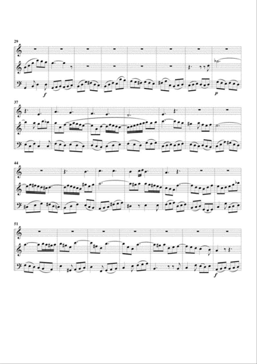 Arie-Choral: Ich will hier bei dir stehen - Ich folge dir nach - Aria-Chorale from Cantata BWV 159 ( Choir scores gallery preview page 2