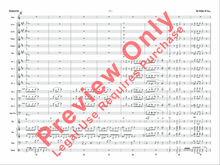 No Moon at All Jazz Ensemble scores gallery preview page 21