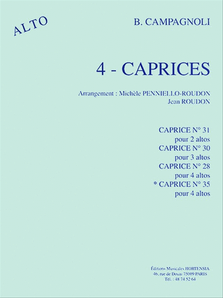 Caprice No.35 (violas 4 Or More) Viola scores gallery preview page 1