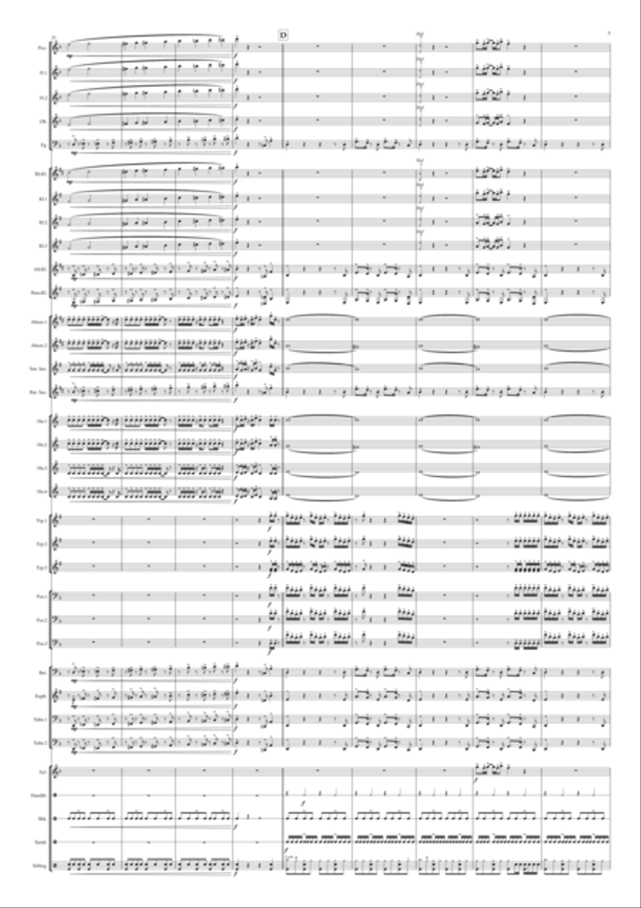 Uptown Funk Concert Band scores gallery preview page 5