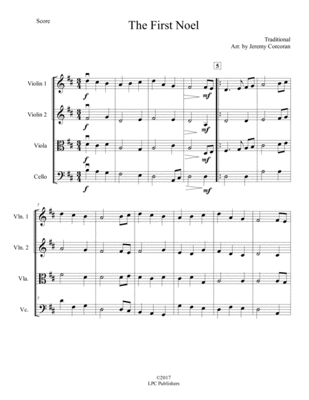 The First Noel for String Quartet image number null