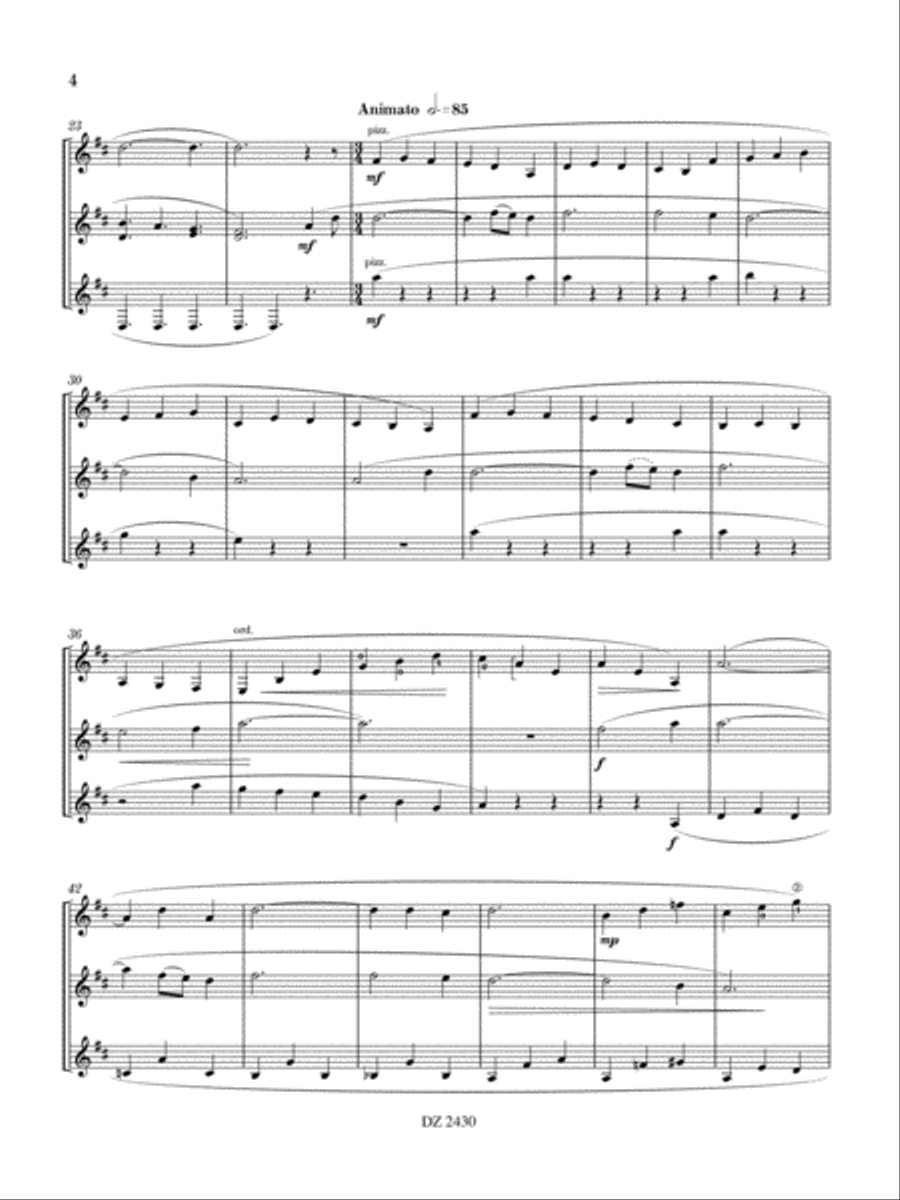 Amazing Grace Variations 2011 Guitar Ensemble scores gallery preview page 4