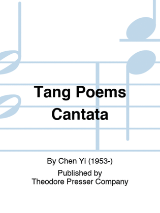 Book cover for Tang Poems Cantata