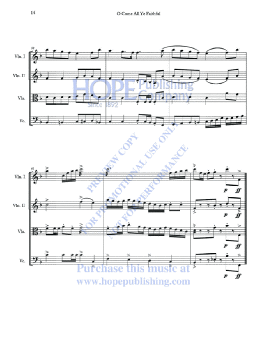 A String Quartet Christmas Vol 2 String Quartet scores gallery preview page 17