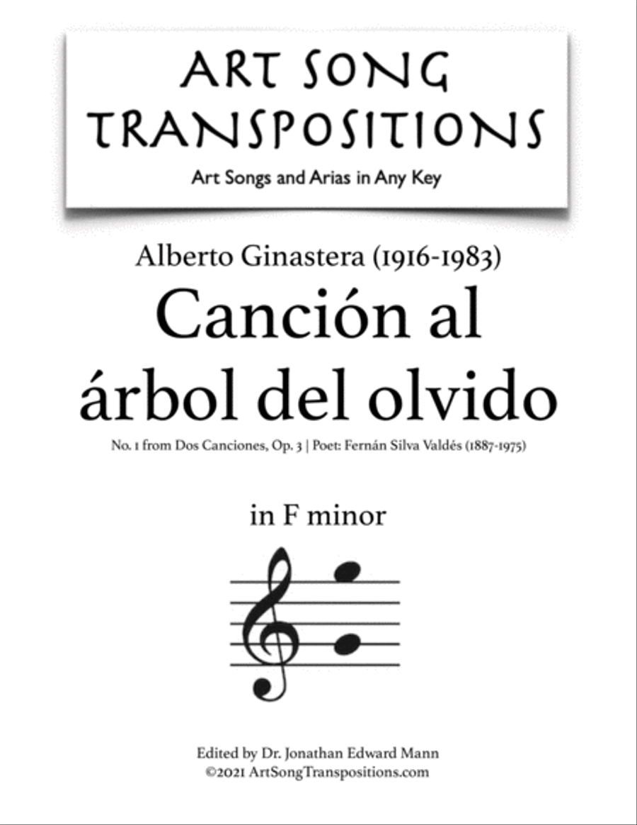 Ginastera Voice scores gallery preview page 1