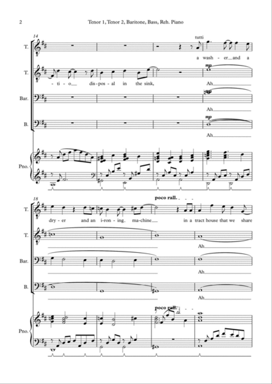 Somewhere That's Green TTBB scores gallery preview page 2