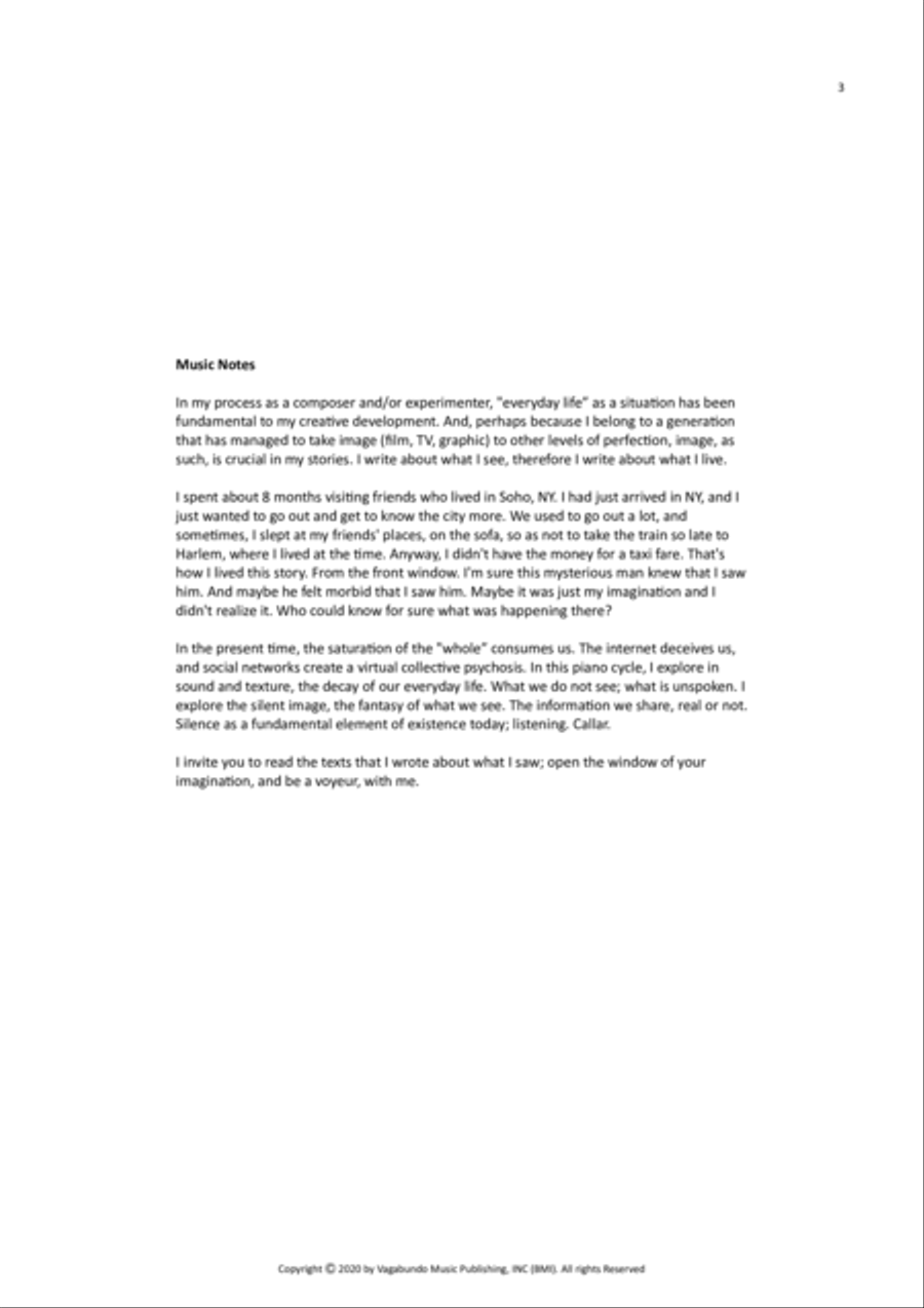 De La Chica: Voyeuristic Images, Op. 10 Piano Solo scores gallery preview page 4