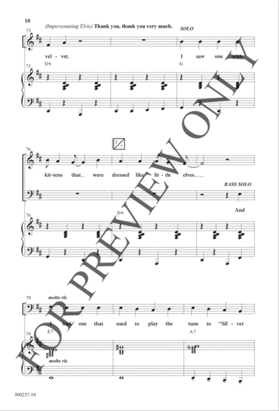 The Ugly Christmas Sweater Song - Anthem 4-Part scores gallery preview page 10