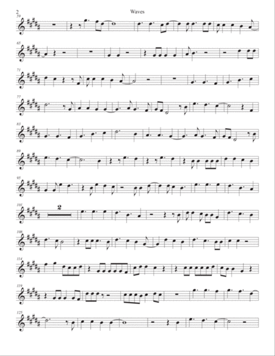 Waves Alto Saxophone scores gallery preview page 2