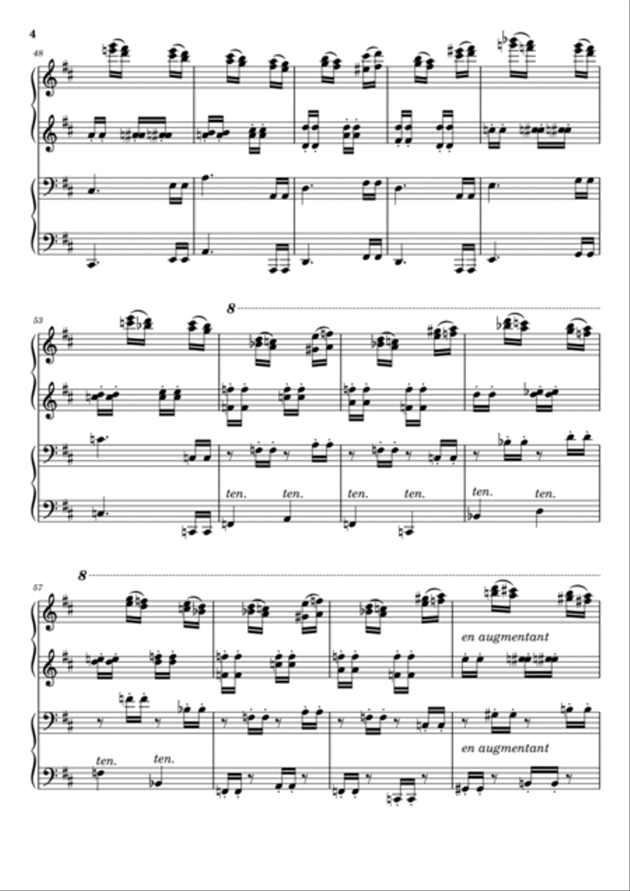 Finale Opus 17 in D Minor Finale Opus 17 in D Minor 1 Piano, 4-Hands scores gallery preview page 4