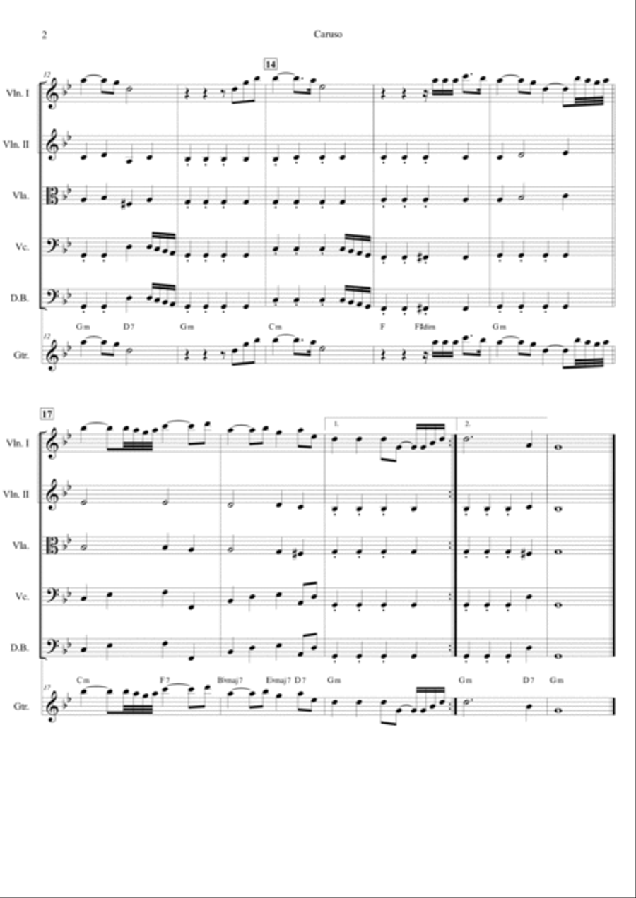 Caruso String Quintet scores gallery preview page 3