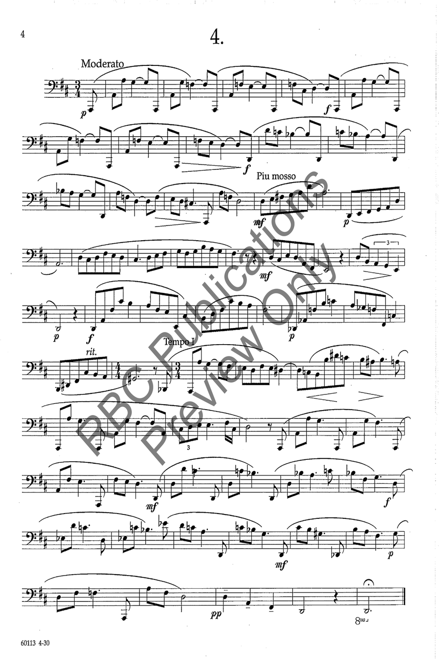 Technical Studies For Bass Trombone Choir scores gallery preview page 7