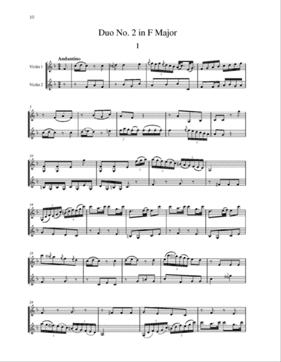 Duos for Two Violins String Duet scores gallery preview page 5
