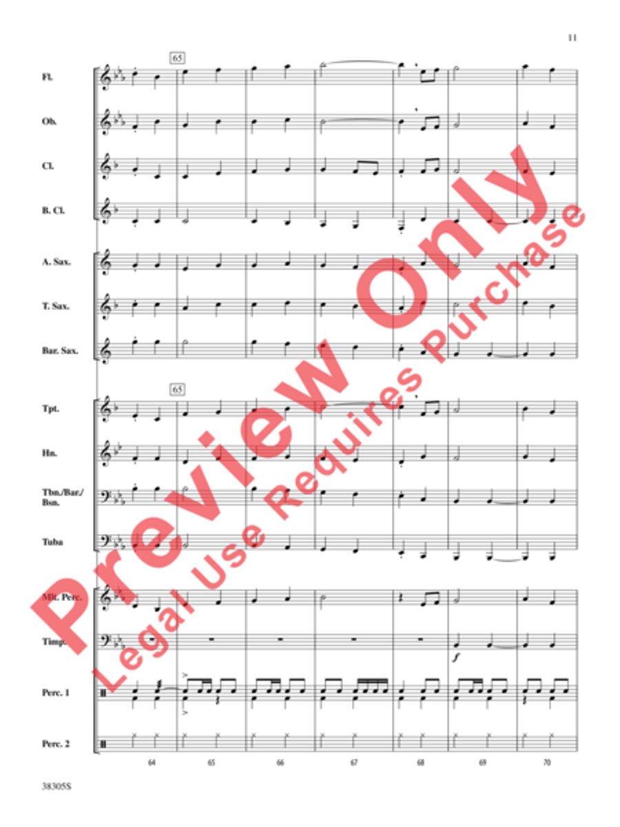 A Star-Spangled March A Star-Spangled March Concert Band scores gallery preview page 12