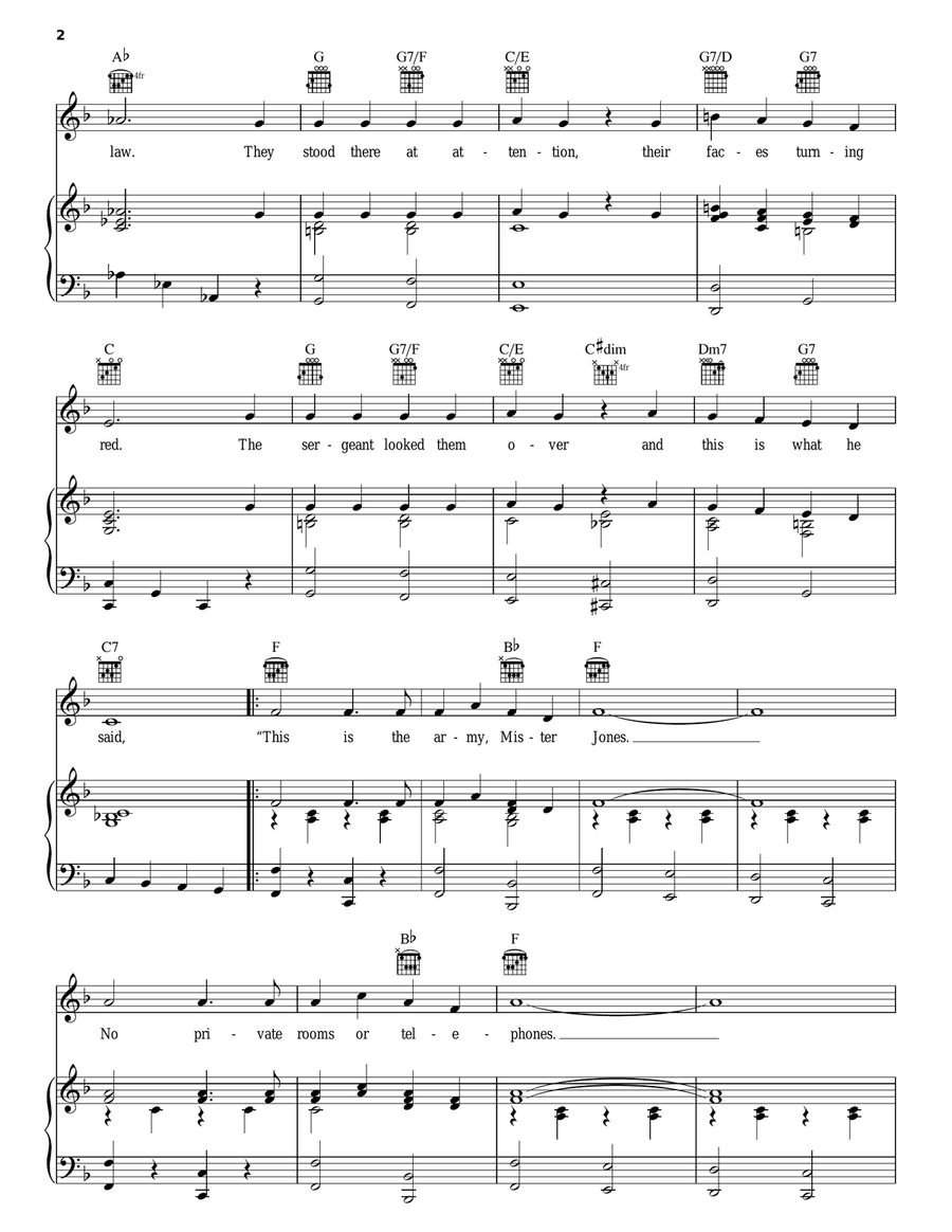 This Is The Army, Mr. Jones Guitar scores gallery preview page 2