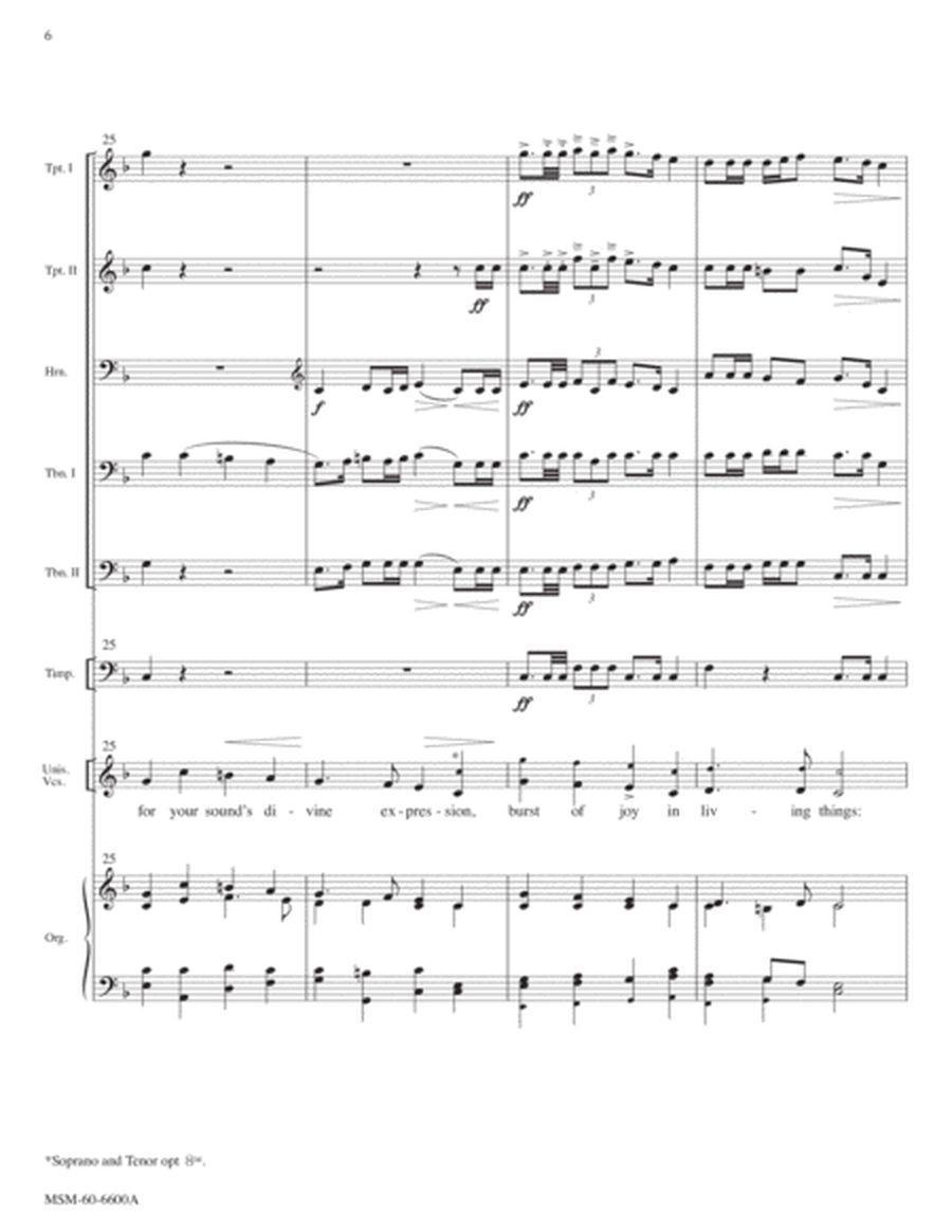 For the Music of Creation (Full Score)
