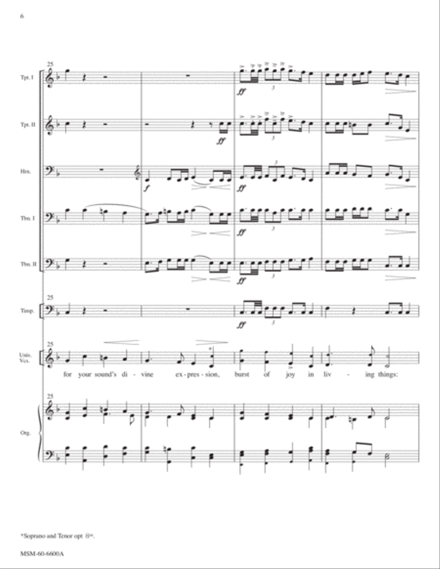 For the Music of Creation (Full Score)