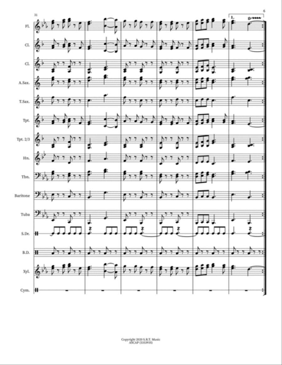 Horizons March Concert Band scores gallery preview page 6