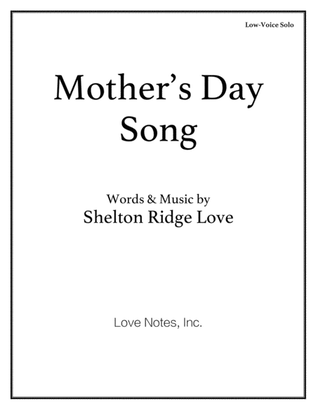Book cover for Mother's Day Song