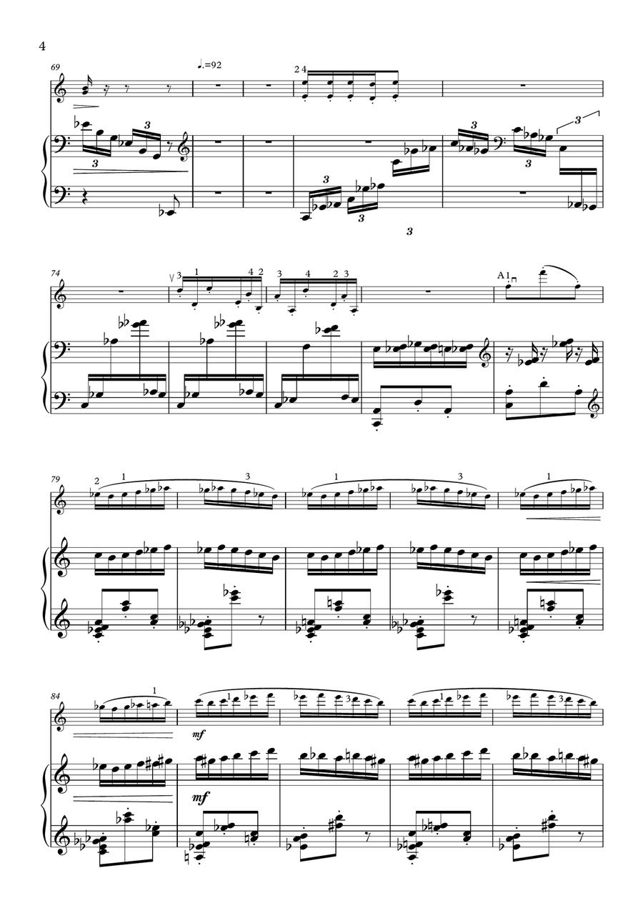 Ravel Gaspard de la Nuit: Scarbo Violin Solo scores gallery preview page 4