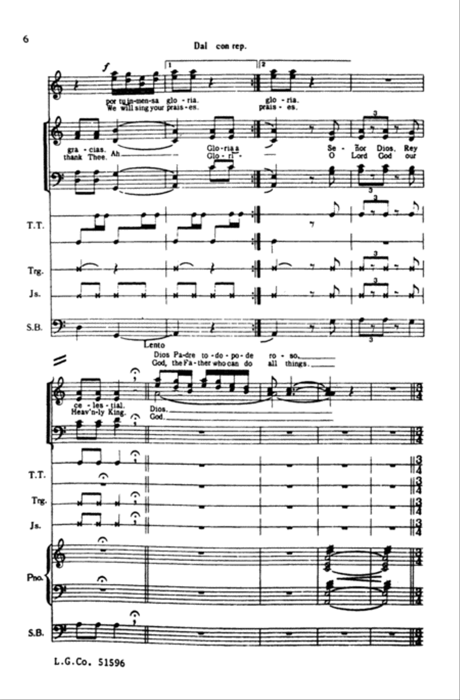 Gloria (from Misa Criolla) Choir scores gallery preview page 5