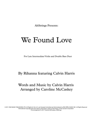 Book cover for We Found Love