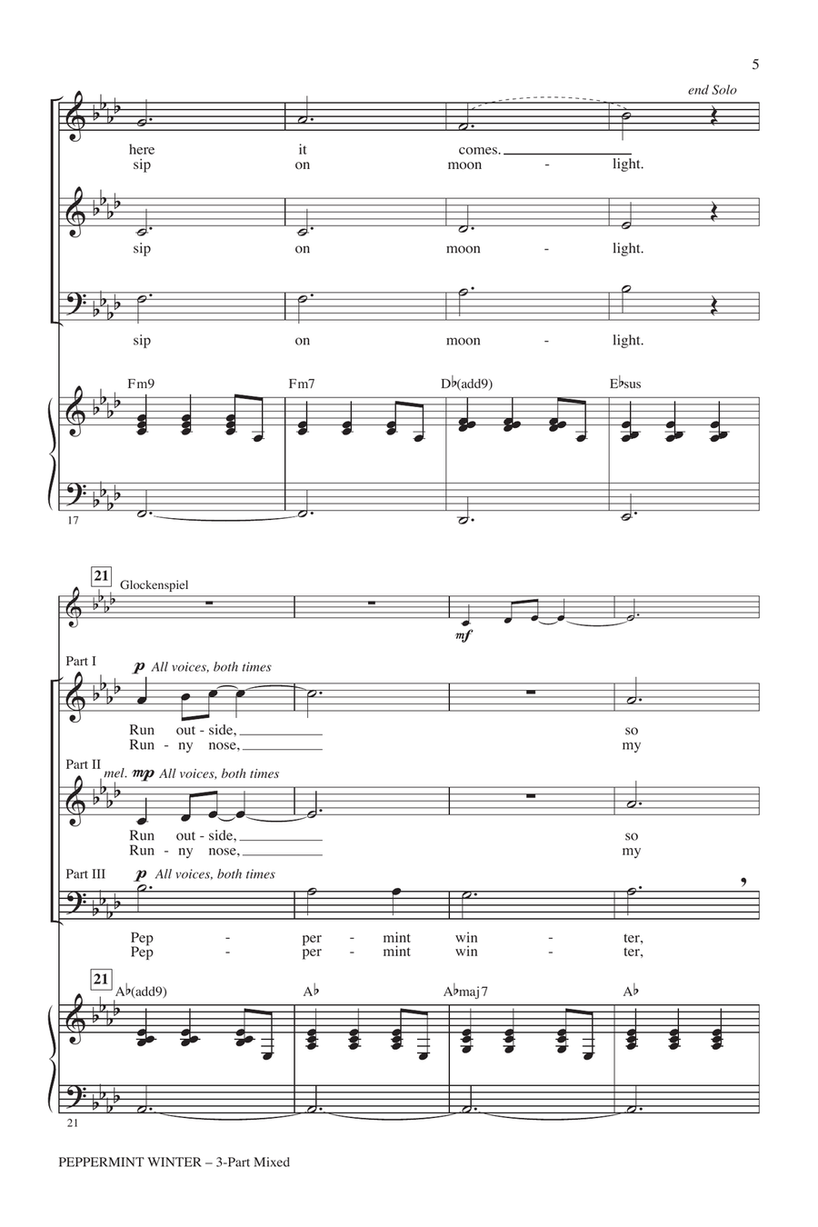 Peppermint Winter 3-Part scores gallery preview page 3