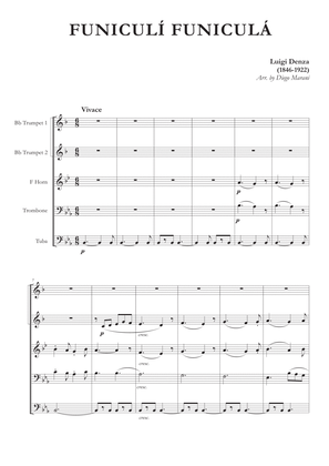 Book cover for Funiculì Funiculà for Brass Quintet