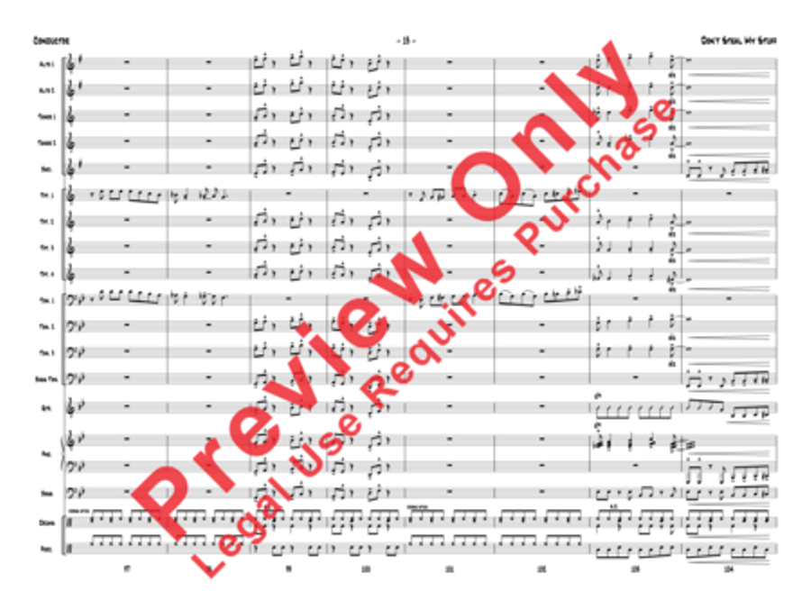 Don't Steal My Stuff Don't Steal My Stuff Jazz Ensemble scores gallery preview page 36