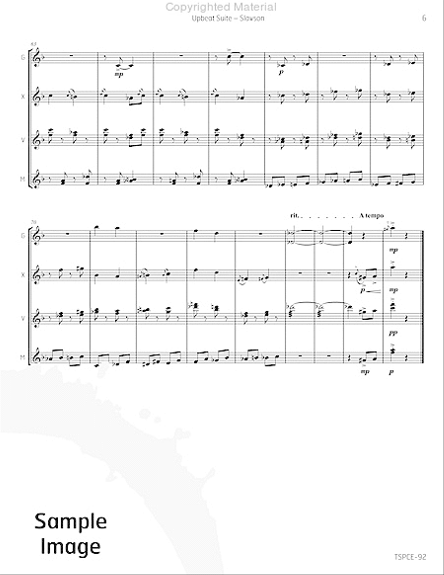 Upbeat Suite Upbeat Suite Percussion Ensemble scores gallery preview page 10