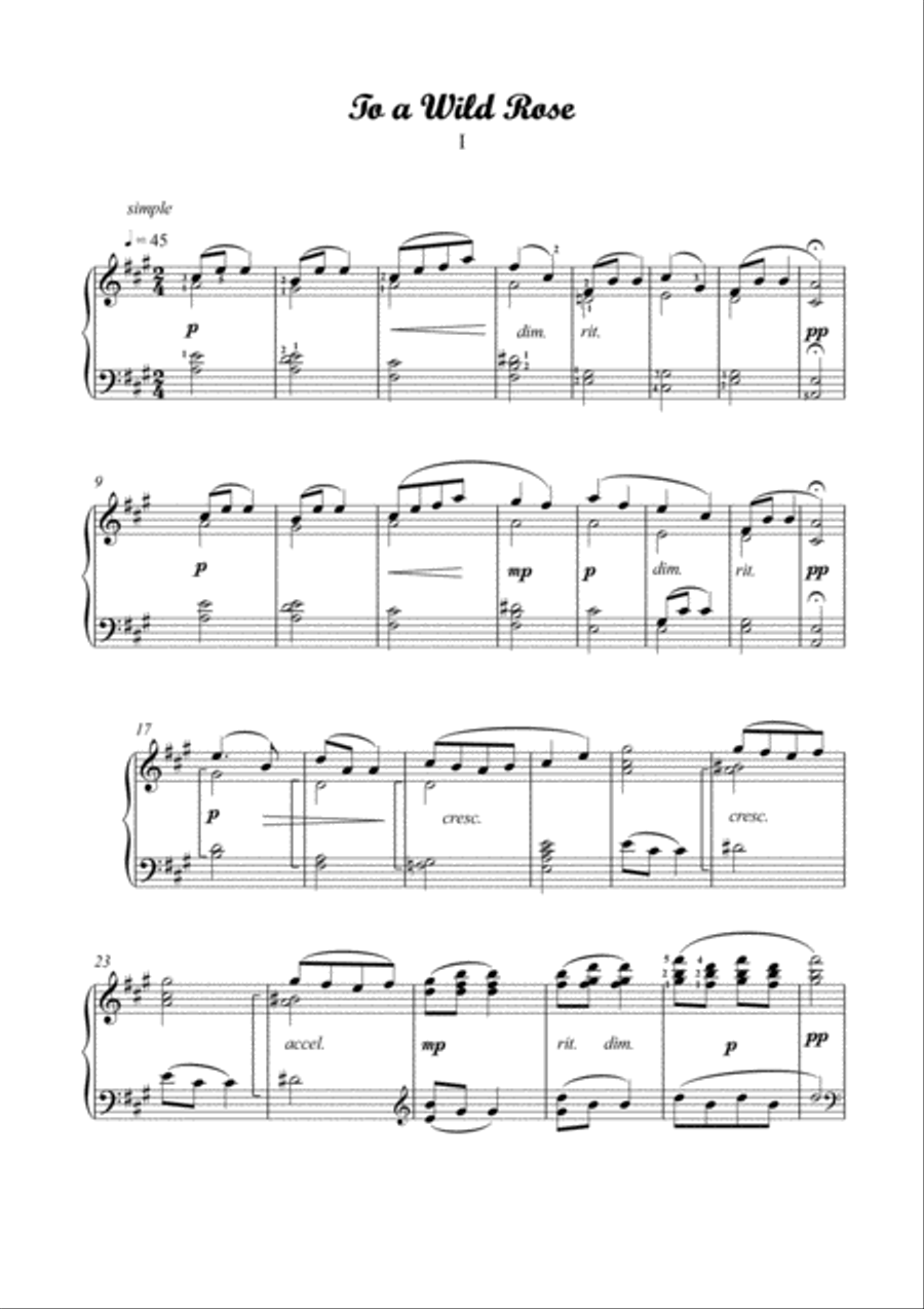Two gentle and intimate piano solos Piano Solo scores gallery preview page 2