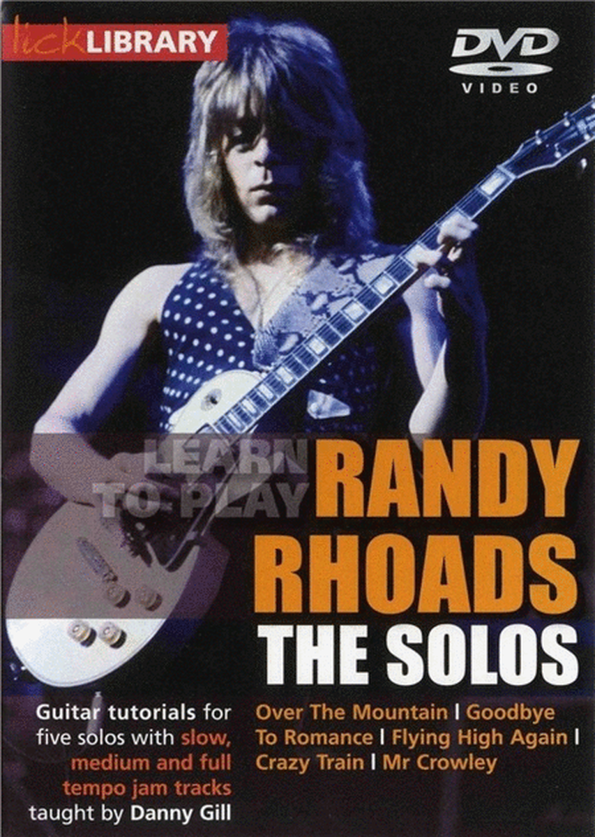 Learn To Play Randy Rhoads Dvd
