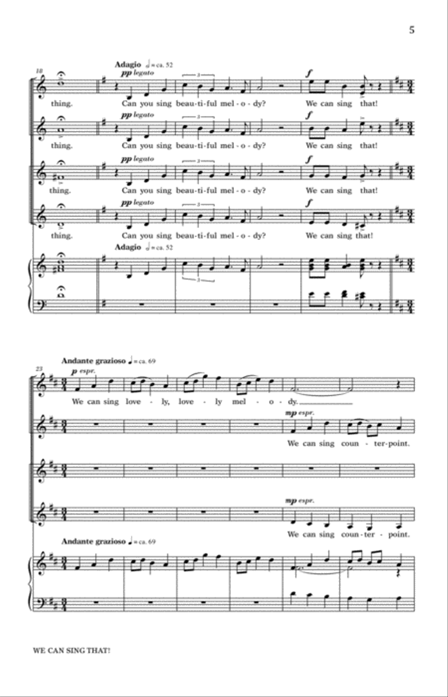 We Can Sing That We Can Sing That SSA scores gallery preview page 3