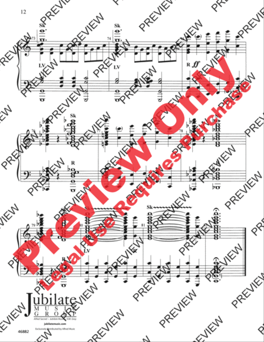 All Praise and Glory All Praise and Glory Handbell Choir scores gallery preview page 12