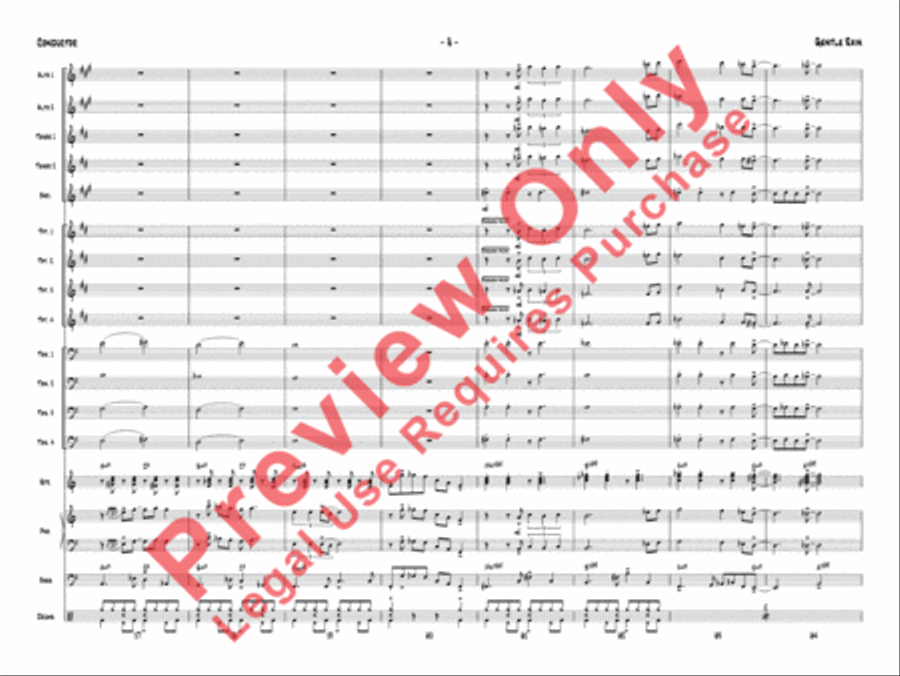 Gentle Rain Jazz Ensemble scores gallery preview page 11