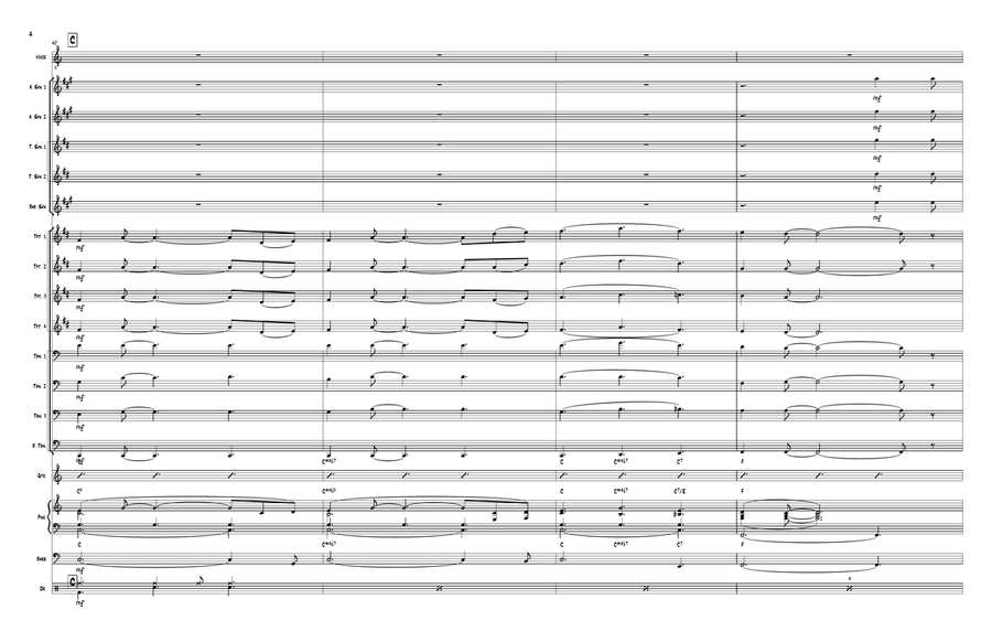Tennessee Waltz Jazz Ensemble scores gallery preview page 4