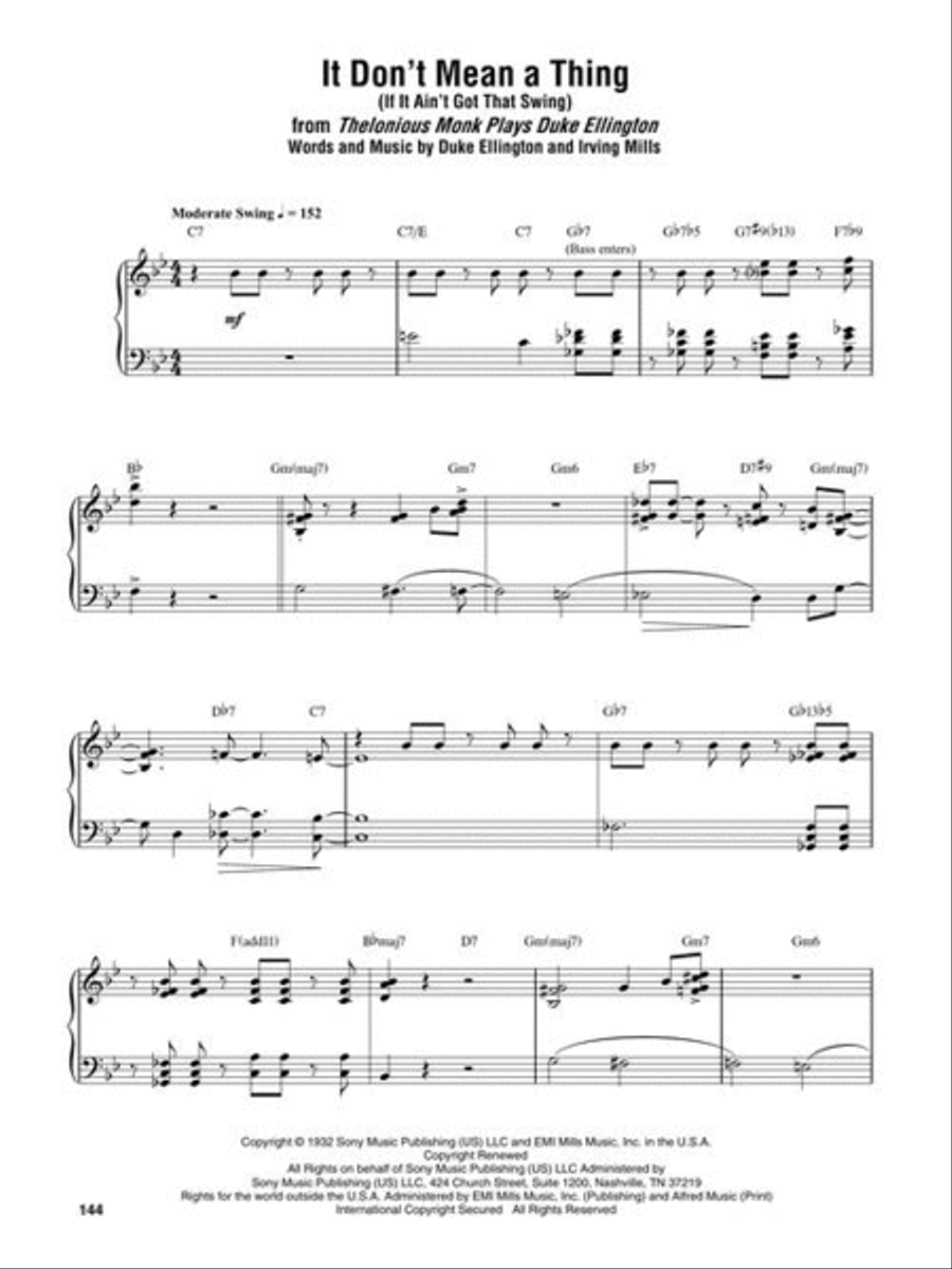 Thelonious Monk – Omnibook for Piano Piano Solo scores gallery preview page 8